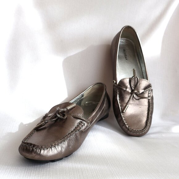 RUDSAK - Pewter Leather Loafers/Moccasins - Size 38 - 7ish - Picture 4 of 15